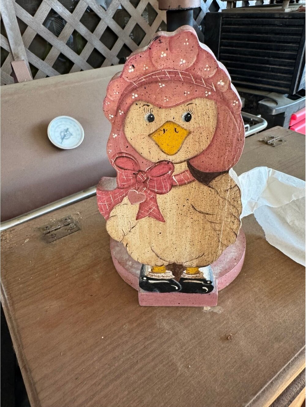 Vintage Mother Goose Wooden Toilet Paper Holder Grandmacore COTTAGECORE